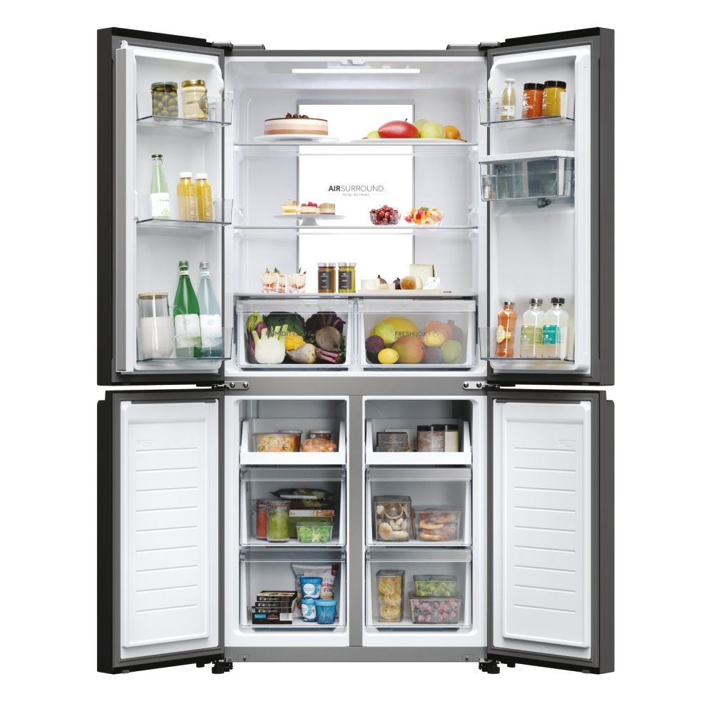 Haier 4-Door American Fridge with Water Dispenser, 182x83cm, HCR7818DWPT