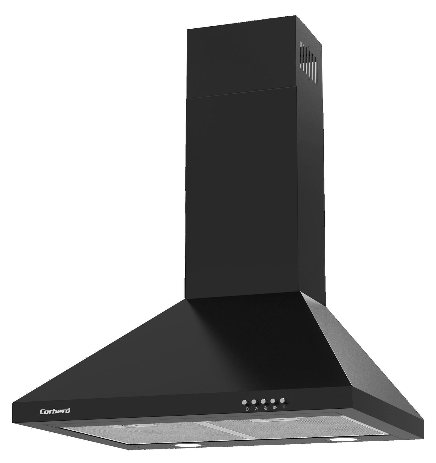 Corbero KURAMATHI660B 60cm Hood, Decorative, Black