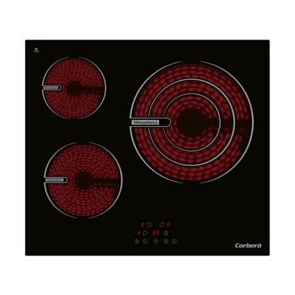 Corbero CCVG3BL574 Ceramic Cooktop, 3 Zones