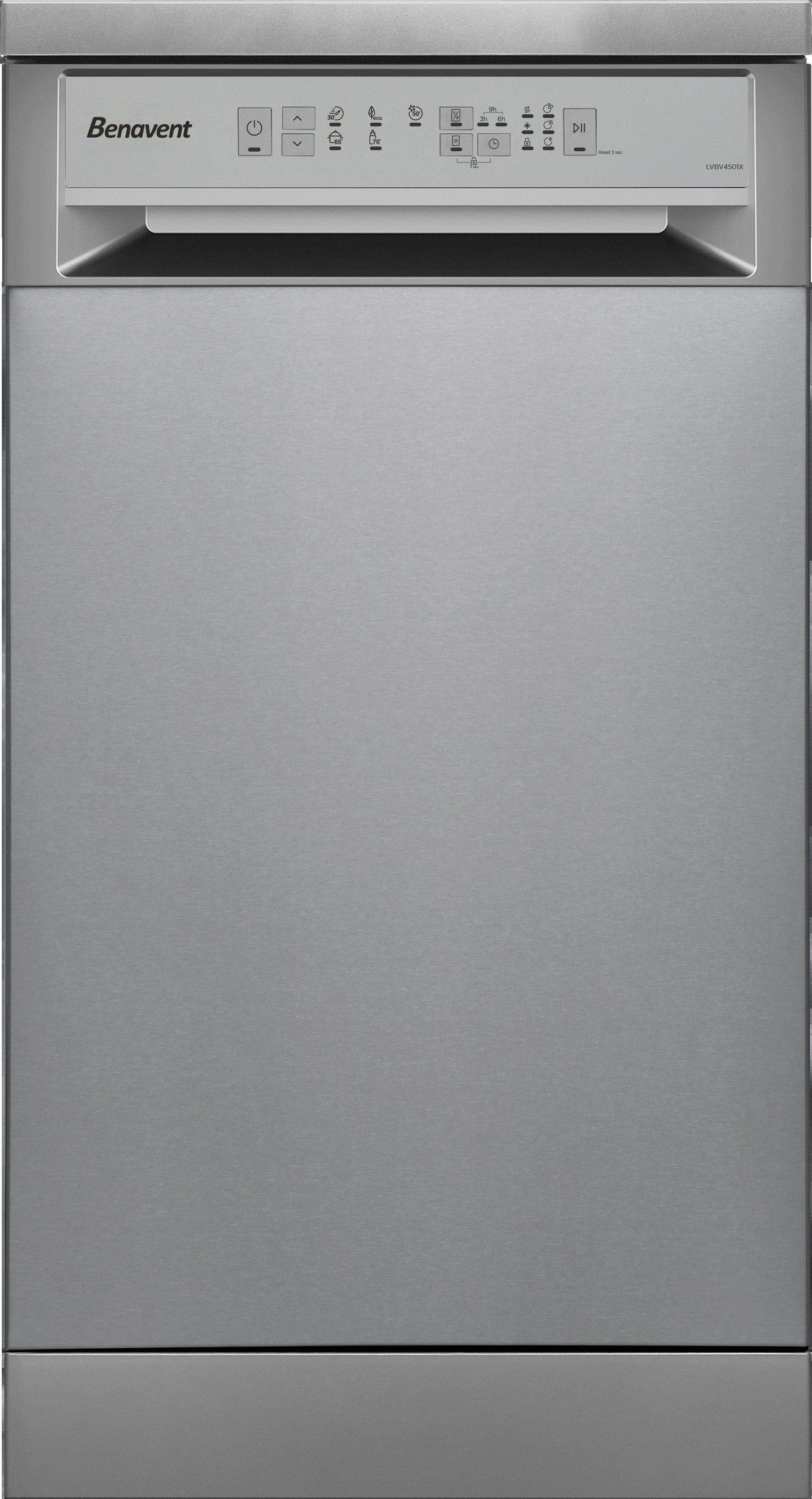 Benavent dishwasher, 10 tubs, 45cm stainless steel LVBV4501X