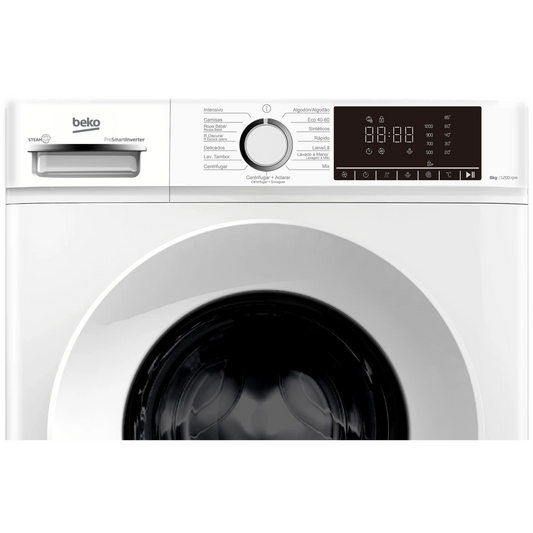 B1XW862WSPT Beko washing machine 8kg 1200rpm A