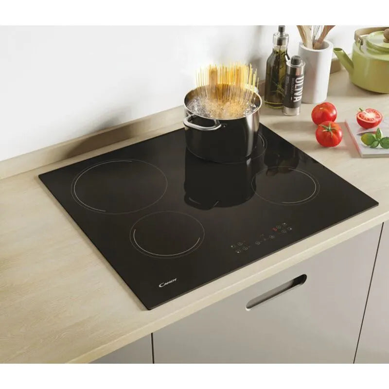 Candy Four Ring Ceramic Hob (Black) CH64CCB