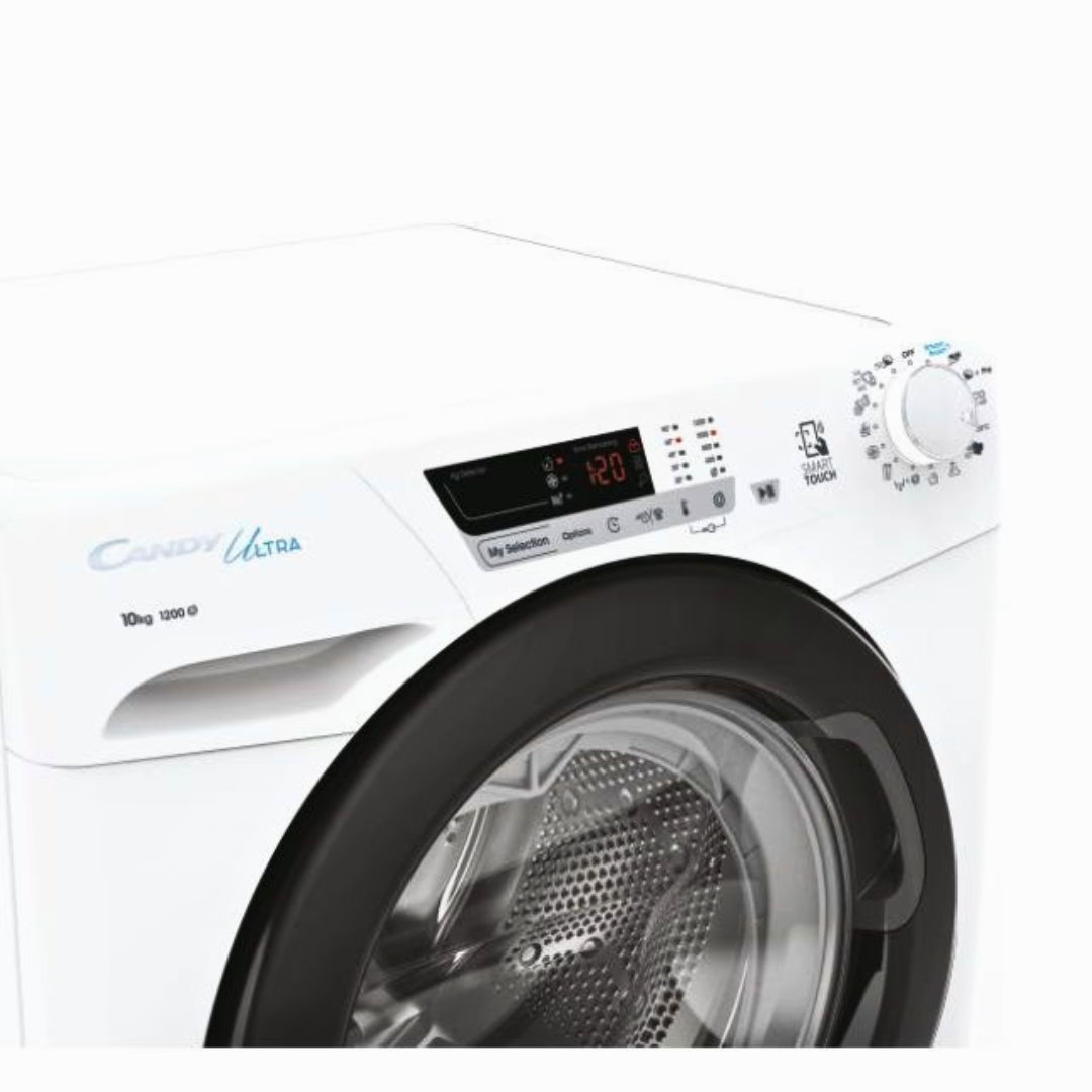 Candy Ultra Smart Washing Machine, 10KG, 1200 RPM, Class B - HCU2102DWB41S