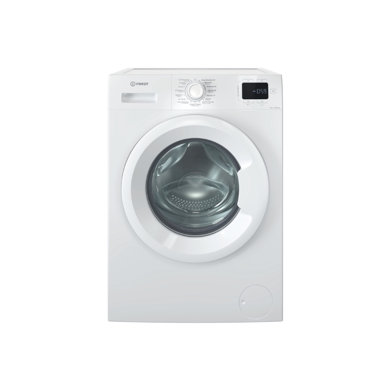 Indesit Front Loading Washing Machine, 9 kg, 1200 rpm, A - IM962MYTIMESPT