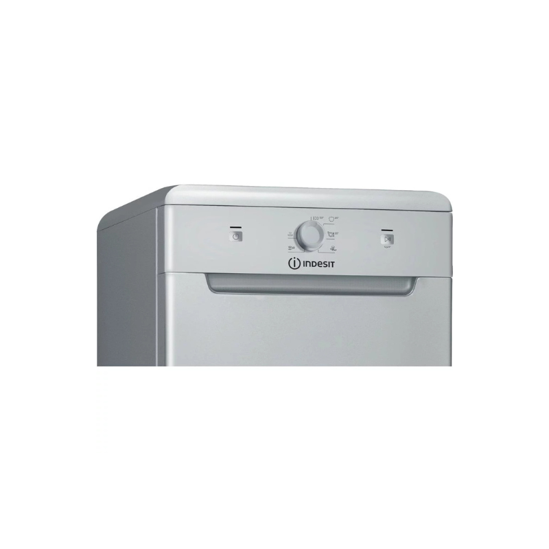 Indesit 45 cm Dishwasher, Silver, 10 place settings, F DSFE1B10S