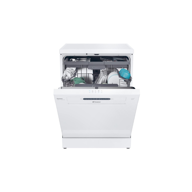 Candy RapidÓ Dishwasher, White, 13 place settings, CF3C7L1W