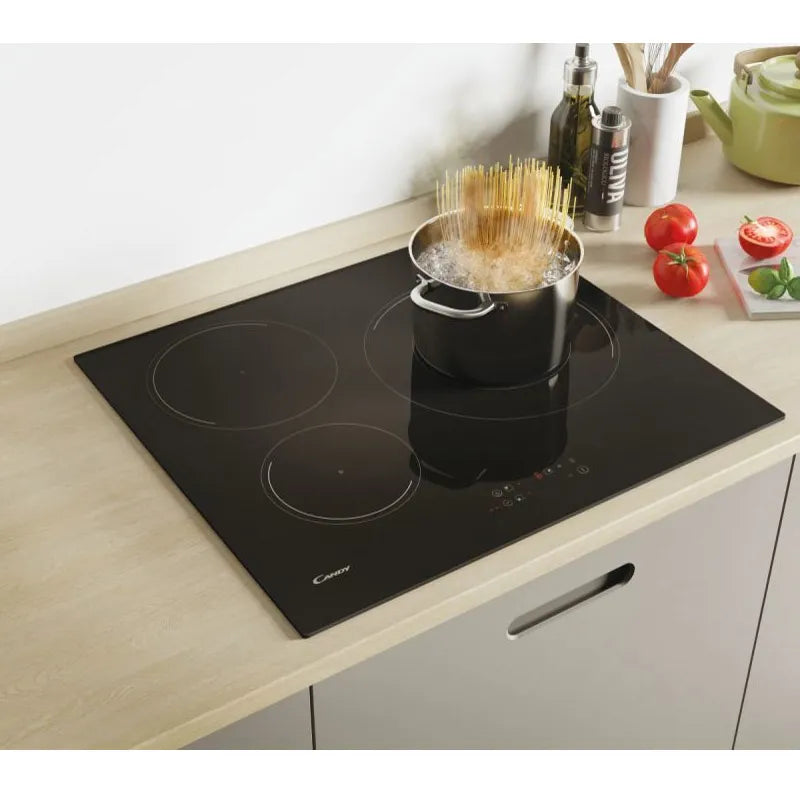 Candy 3 Ring Induction Hob, Black CI633CE1