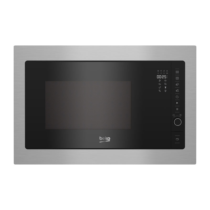 Beko Microwave, Black Glass, 25 L, 900 W, Grill (Silver) BMGB25332BG