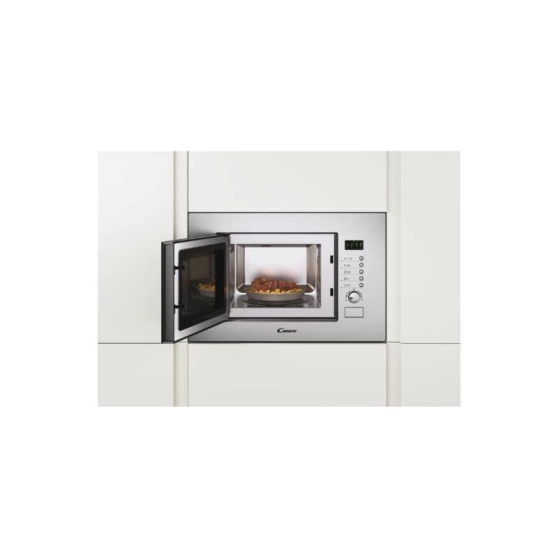 Candy integrated microwave, Inox, 20 L, 800 W, Grill MIC20GDFX