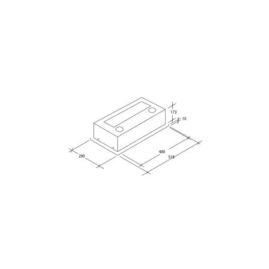 Candy filter group hood, stainless steel, 52 cm, 206 m³/h, B CBG6251XGG