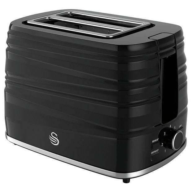 Swan Symphony 2 Slice Toaster - Black ST31050BN
