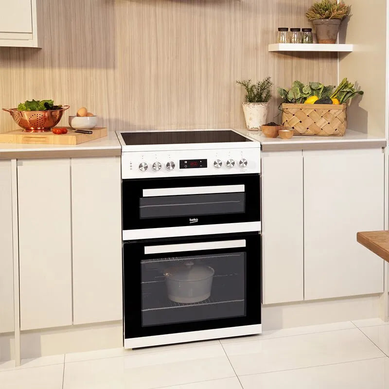 Beko Freestanding Double Oven Electric Cooker 60cm KDC653W