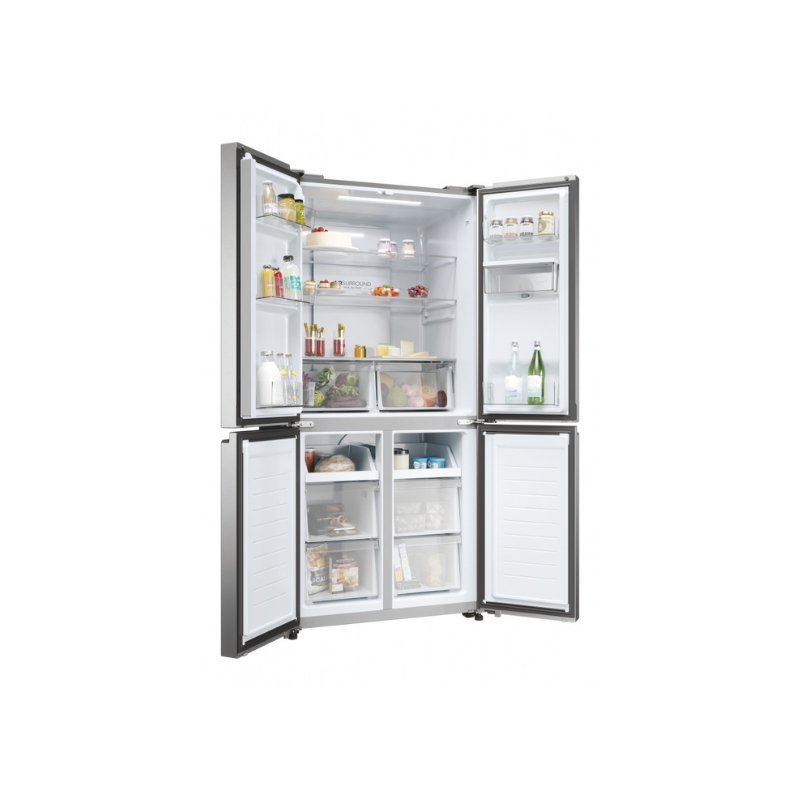 Haier American 4 door fridge, 182×83.3cm E, NF HCR3818EWMM