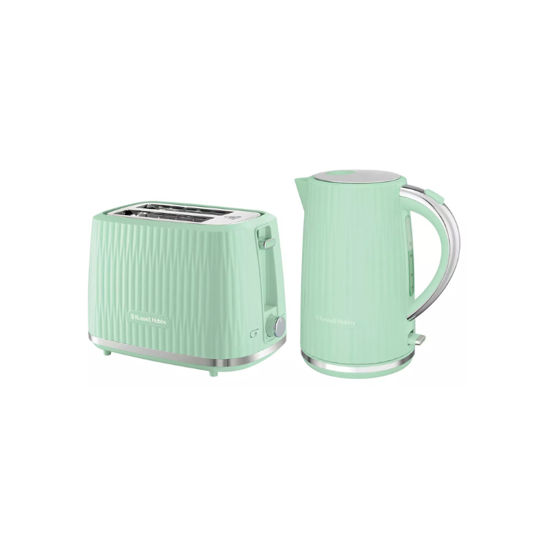 Russell Hobbs Eden Pistachio Green Kettle & Toaster 27364BU