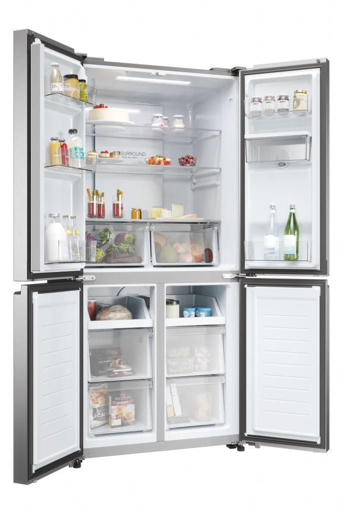 Haier SbS 4P HCR3818EWMM refrigerator, 182x83.3cm, NF
