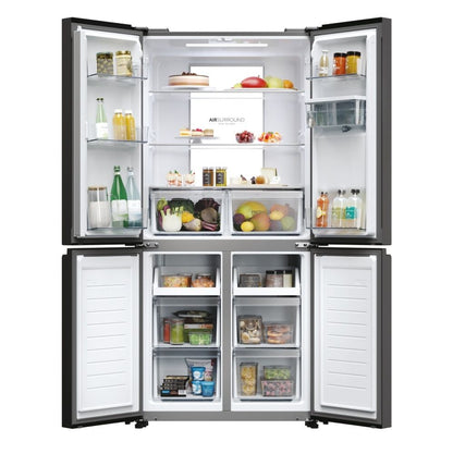 Haier 4-Door American Fridge with Water Dispenser, 182x83cm, HCR7818DWPT