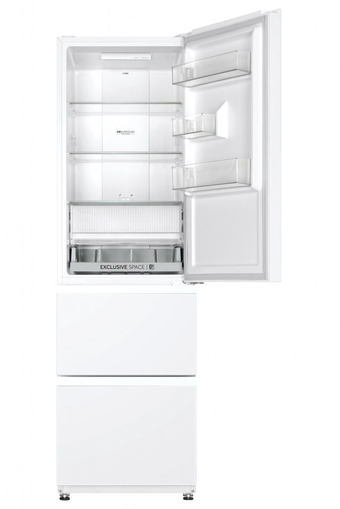 Combi Haier HTR3518ENMW, 185x55cm, E, NF, White