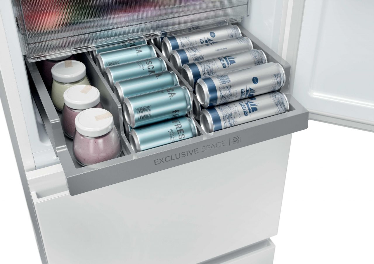 Combi Haier HTR3518ENMW, 185x55cm, E, NF, White