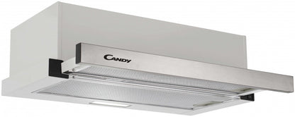 Candy telescopic hood, 60 cm wide, CBT6130/3X Inox