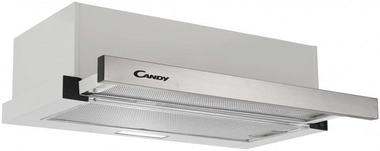 Candy telescopic hood, 60 cm wide, CBT6130/3X Inox