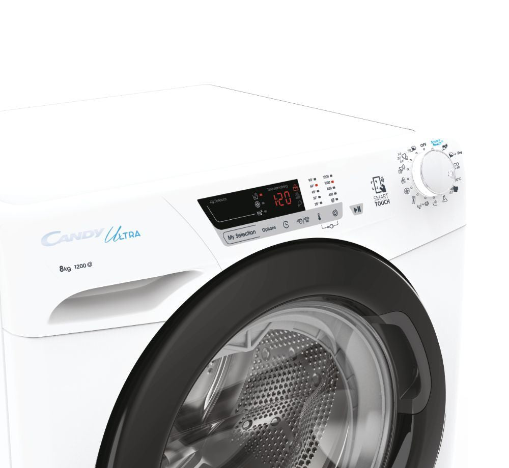 Candy HCU1282DWB41S washing machine, 8kg, 1200rpm, B