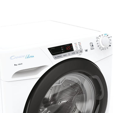 Candy HCU1282DWB41S washing machine, 8kg, 1200rpm, B