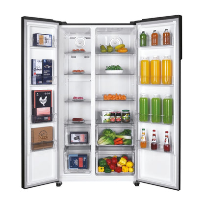 Candy SbS Refrigerator, 177x90, E, Black CHSBSO6174B