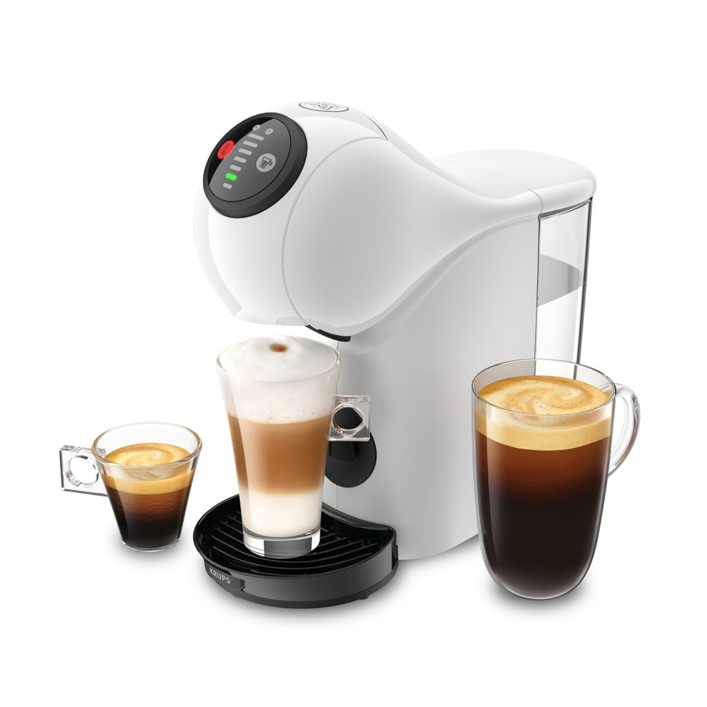 Krups Genio S KP2431 Capsule Coffee Machine, White, Capsules
