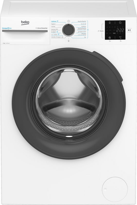 Beko B300 Series Front Loading Washing Machine, White, 8 kg, 1200 rpm, A VBM3WFT38213WA