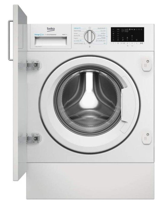 Beko integrated front-loading washing machine, White, 9 kg, 1400 rpm, A B3WBT49435WB