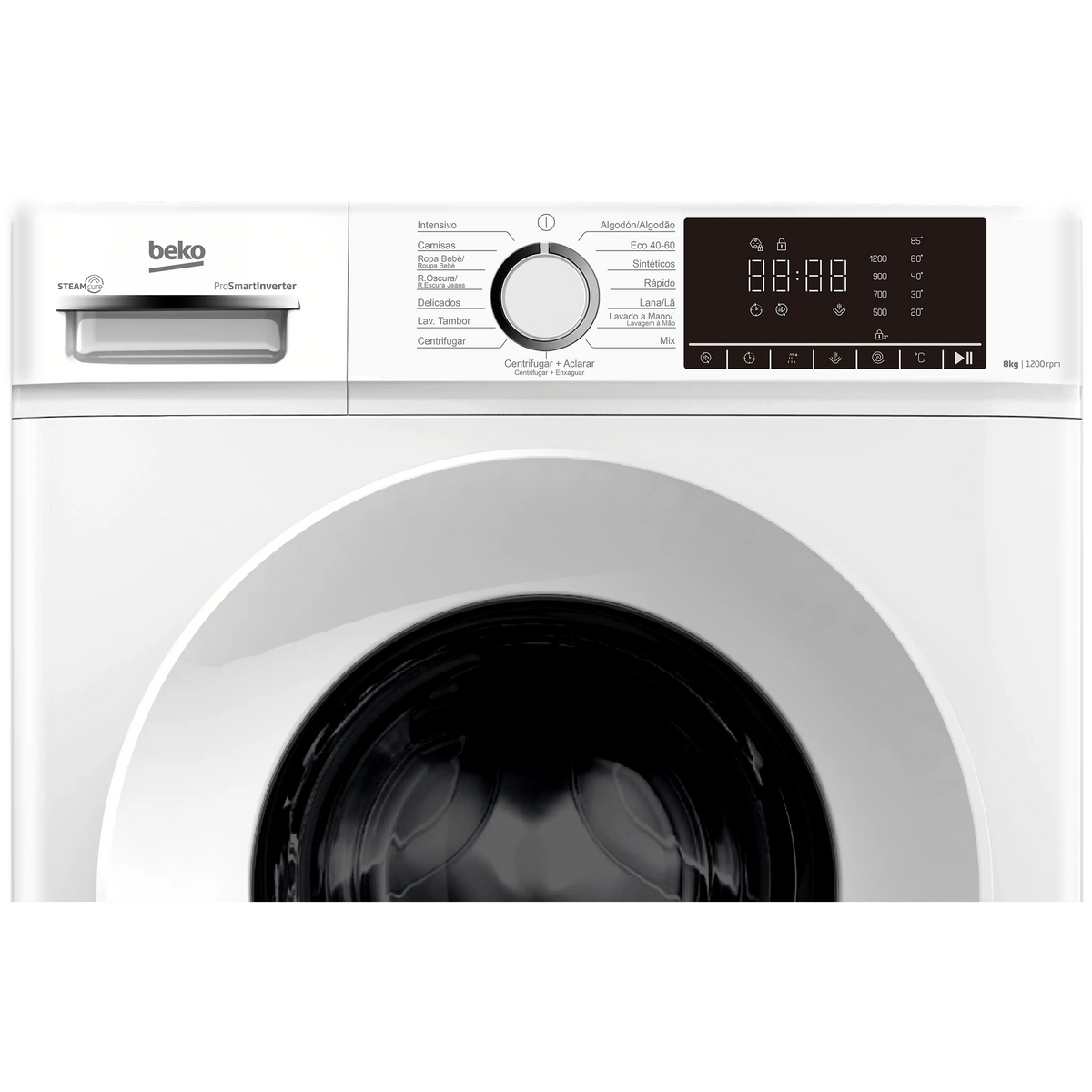 B1XW862WSPT Beko washing machine 8kg 1200rpm A