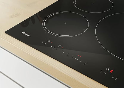 Candy Ceramic hob, 3 zones, 590 mm, Black CI633DC