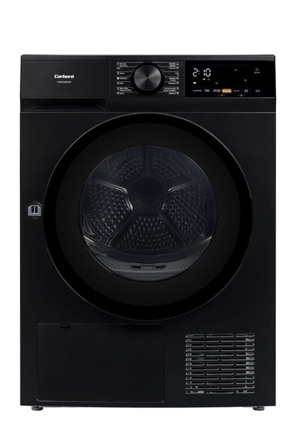 Corbero CSBCM850N Dryer, 8kg, Heat Pump, Black