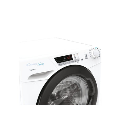 Candy Smart Front Load Washing Machine, 9 kg, 1200 rpm, B - HCU1292DWB41S