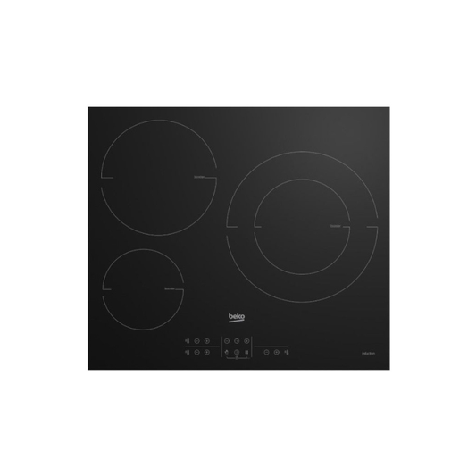 Induction Beko, 3 zones, 28cm HIIS63206M