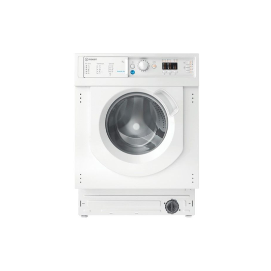 Indesit Built-in Front-Loading Washing Machine, White, 7 kg, 1200 rpm, E BIWMIL71252EUN