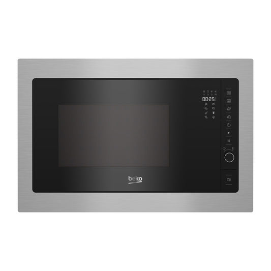 Beko Microwave, Black Glass, 25 L, 900 W, Grill (Silver) BMGB25332BG