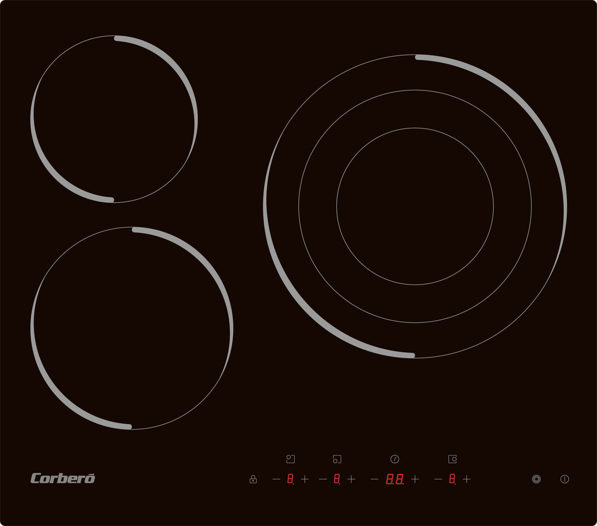 Corberó CCVM3574 Ceramic hob, 3 Zones, 60cm, Touch Control