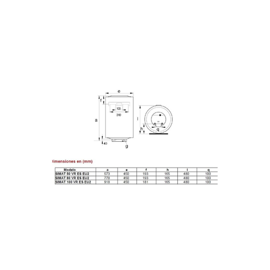Ariston 50L Water Heater - SIMAT