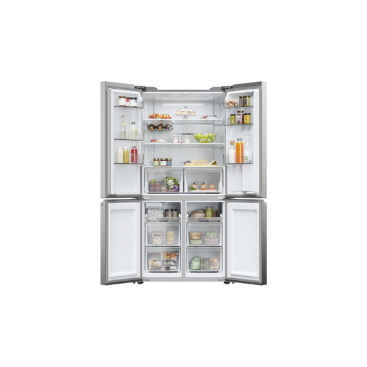 Haier American Fridge Cube 90 Series 5  , Stainless Steel HCR5919EHMP