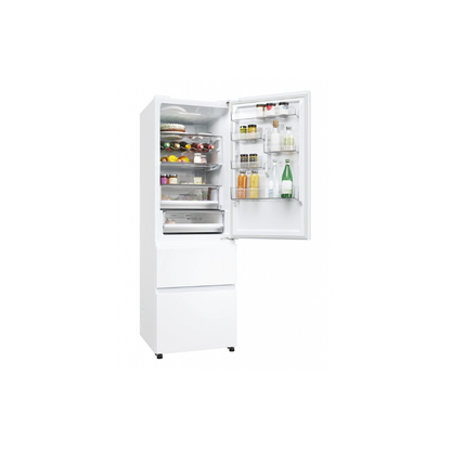 Haier Combi fridge, White, 185 cm, No Frost, E HTW5618ENPW