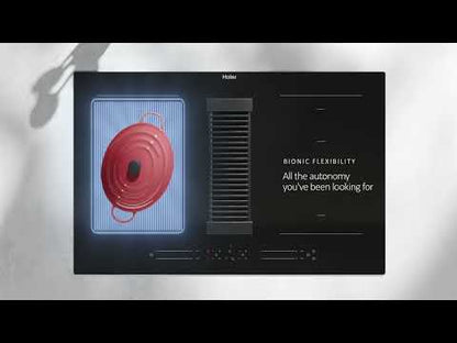 Haier Induction Hob x Extractor Fan, 4 Flex Zones, HAIH82MTMCF